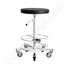 Табурет промышленный ТПУ-1.1мр кожзам, подставка-круг