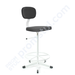 Стілець промисловий СТУ-1к м’який високий підставка-коло, тканина