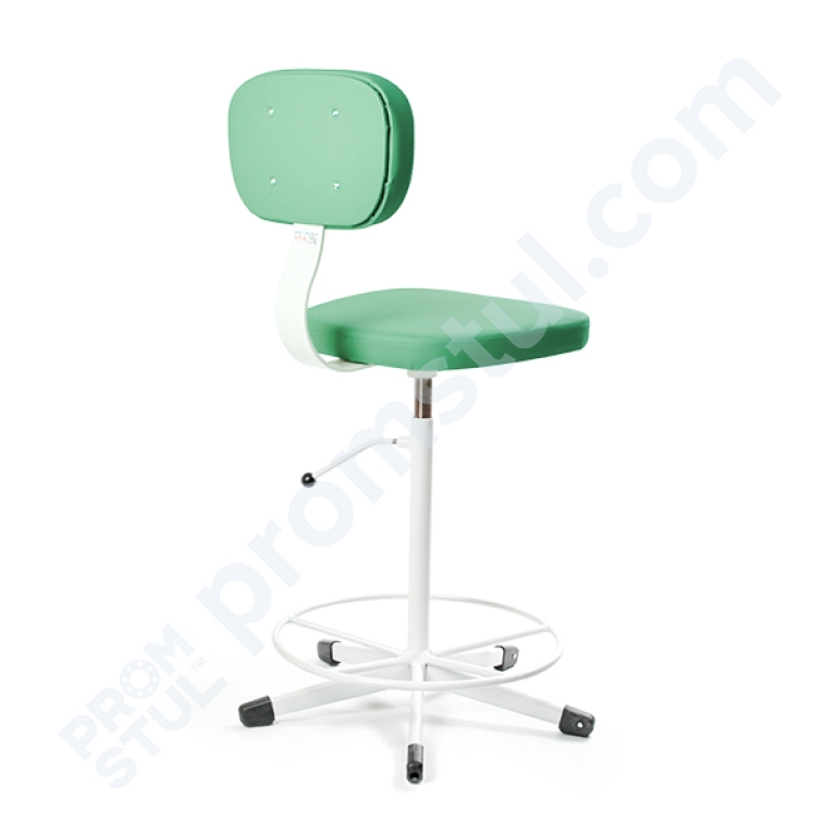 Стілець промисловий СТС-1.1к м’який підставка-коло шт.шкіра