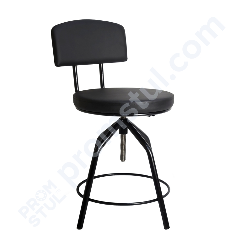 Стілець касира СКВ-7.1 гвинтовий, шкірзамінник