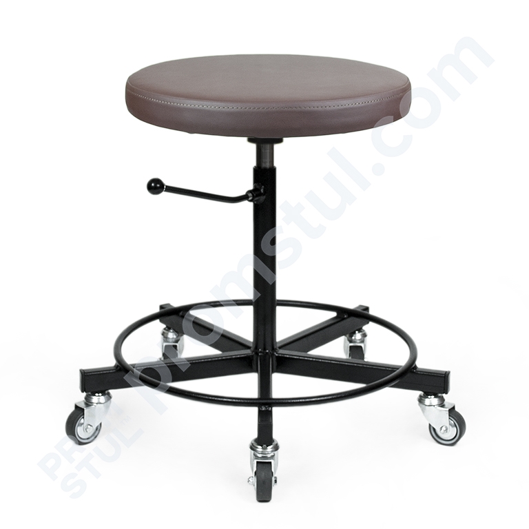 Табурет лабораторний ТП-1.1р м’який на колесах