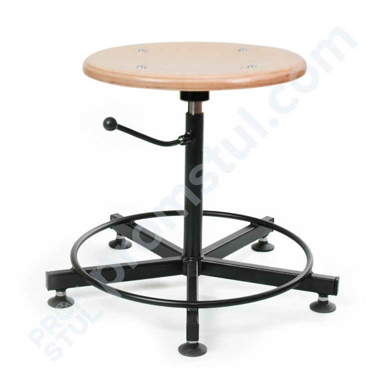 Табурет промисловий ТП-2 дерев'яне сидіння на ніжках